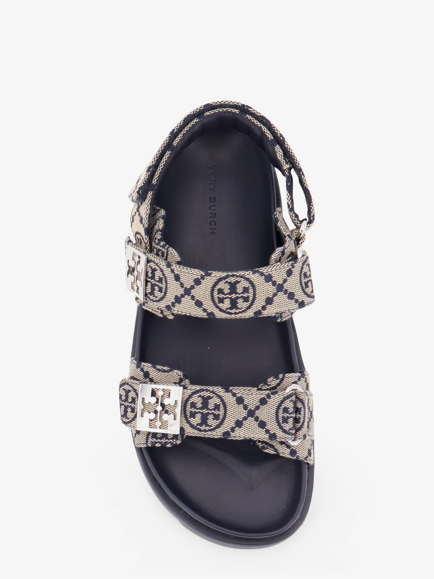 T Mono Perfect Monogram fabric sandals