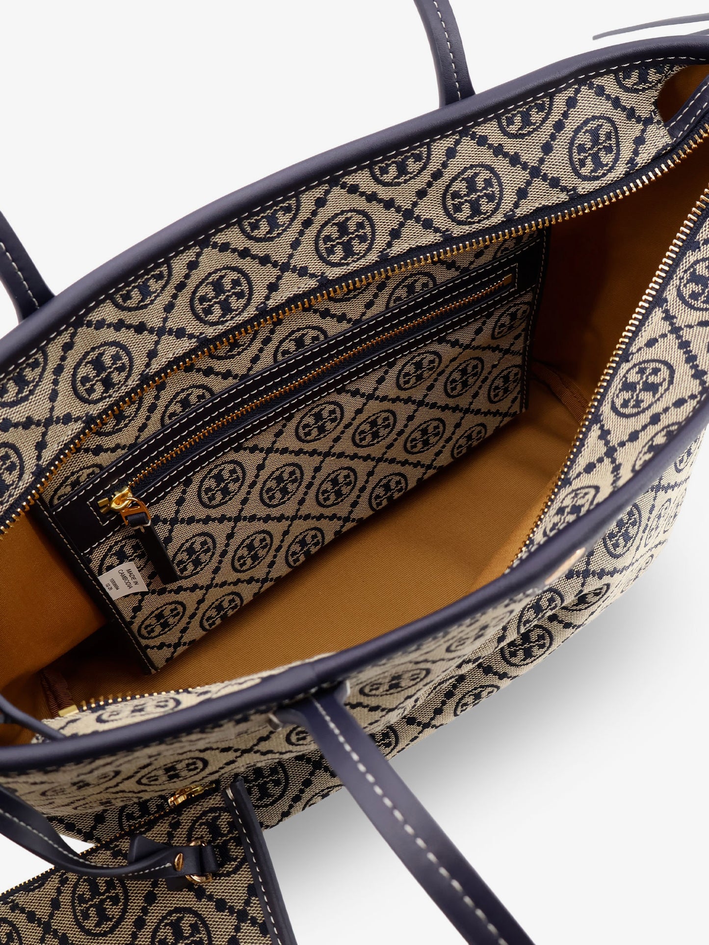 T Monogram Small Zip coated canvas shoulder bag