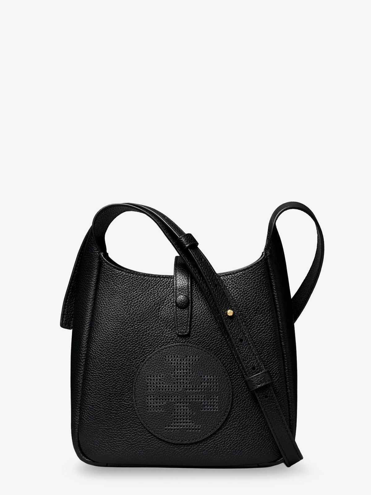 Miller Swing shoulder bag in black hammered leather
