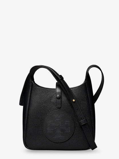 Miller Swing shoulder bag in black hammered leather thumbnail