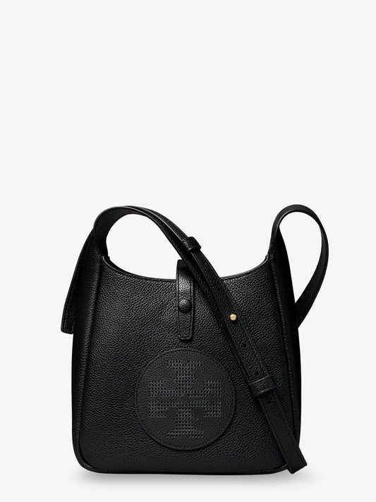 Miller Swing shoulder bag in black hammered leather