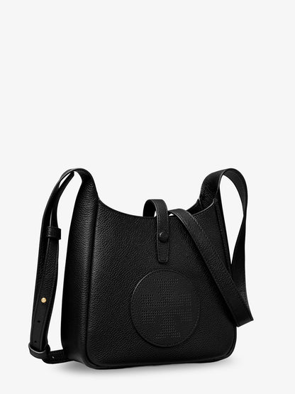 Miller Swing shoulder bag in black hammered leather thumbnail