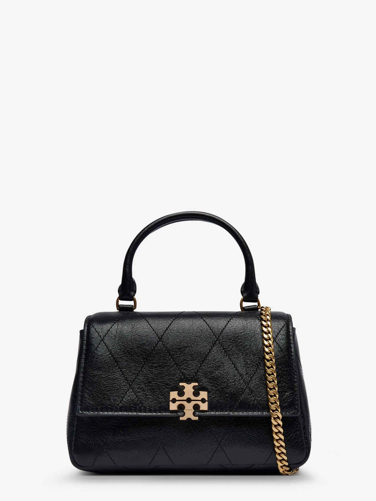 Charlie Quilted Mini Top Handle Chain Wallet crossbody bag