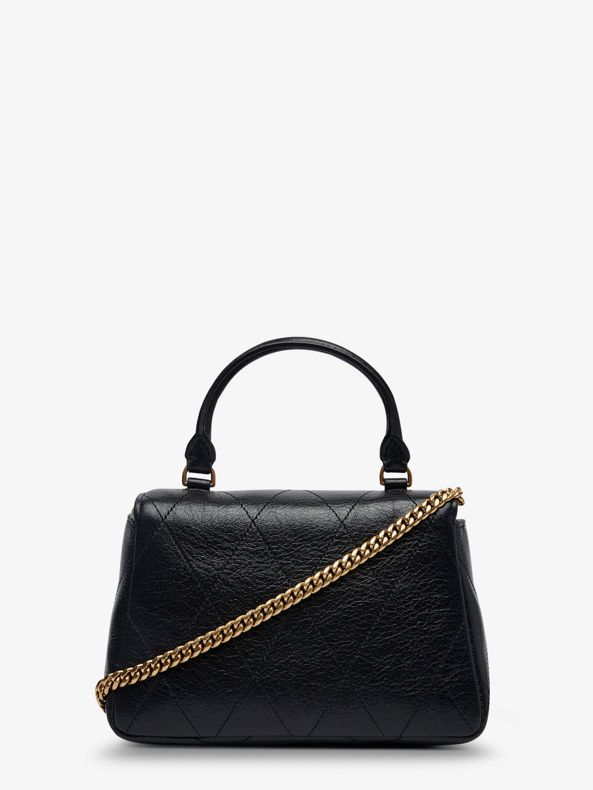 Charlie Quilted Mini Top Handle Chain Wallet crossbody bag