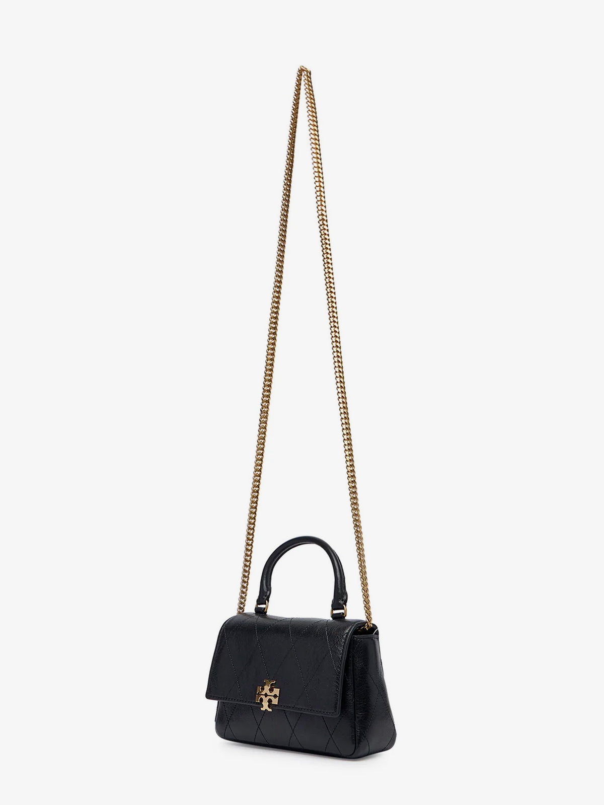 Charlie Quilted Mini Top Handle Chain Wallet crossbody bag