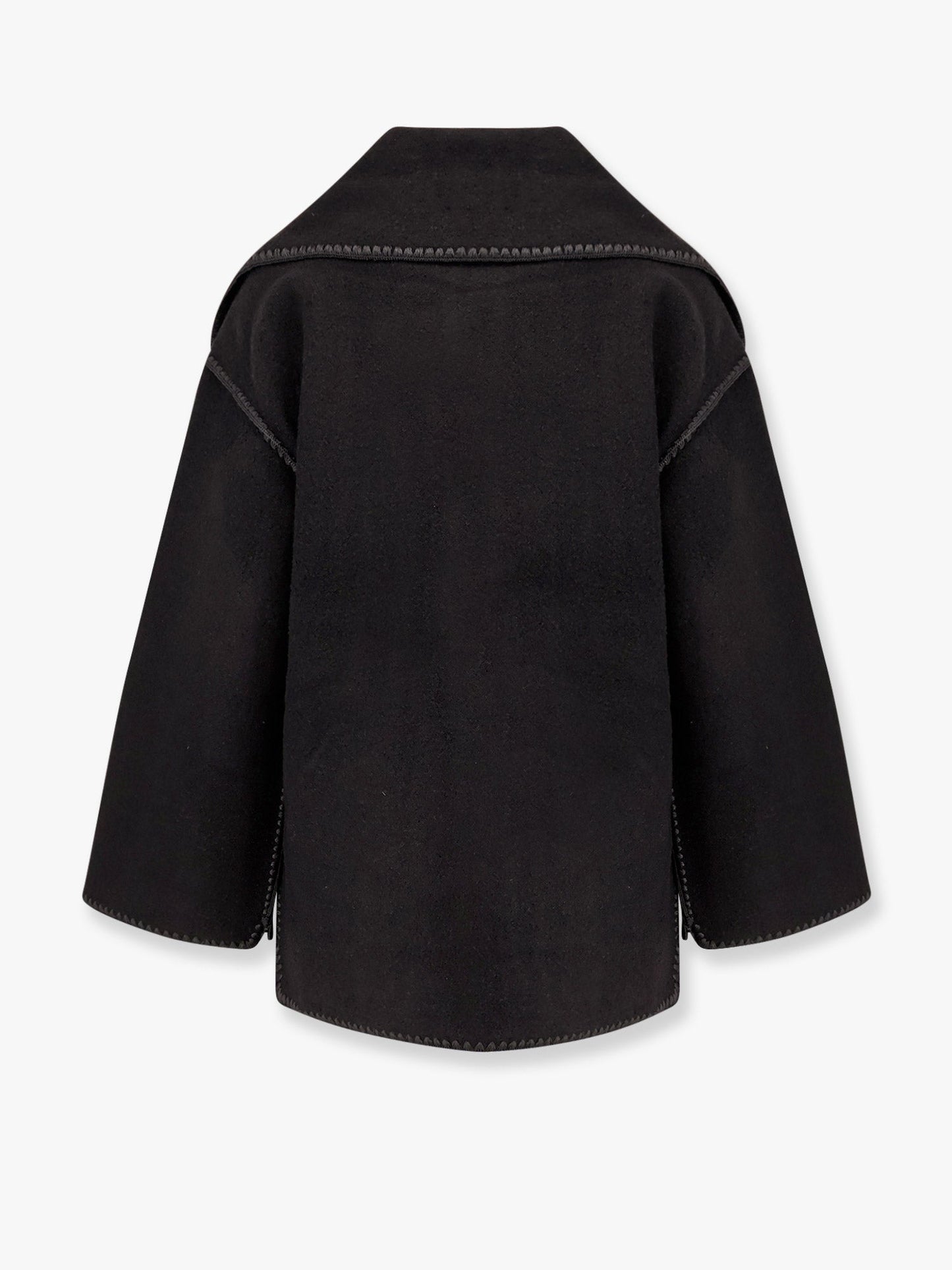 Embroidered Scarf Jacket in wool blend