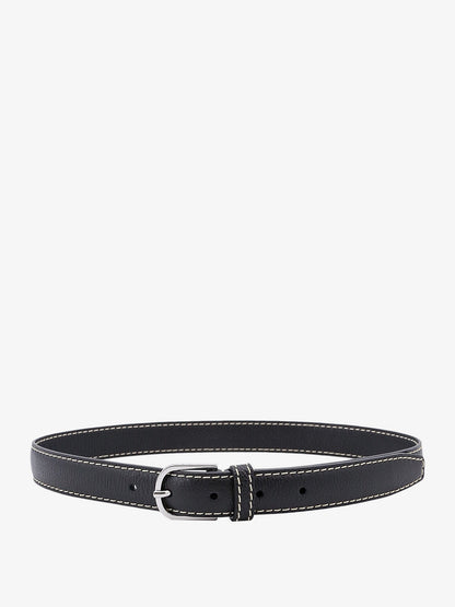 Slim Grained leather belt thumbnail