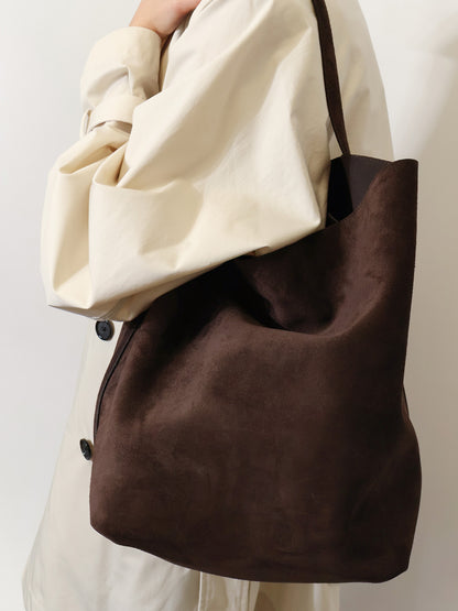 Borsa a spalla Suede Belted Tote thumbnail