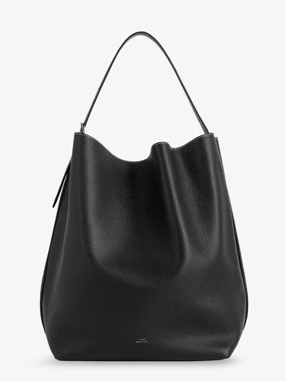 Leather Belted Tote Shoulder Bag thumbnail