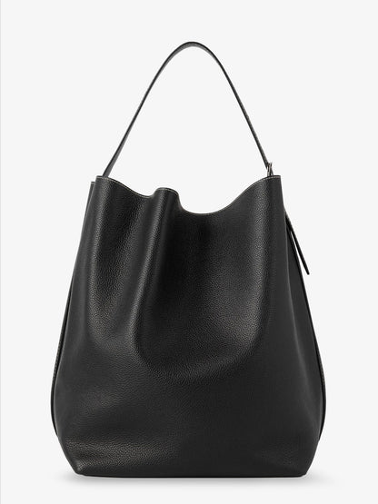 Leather Belted Tote Shoulder Bag thumbnail