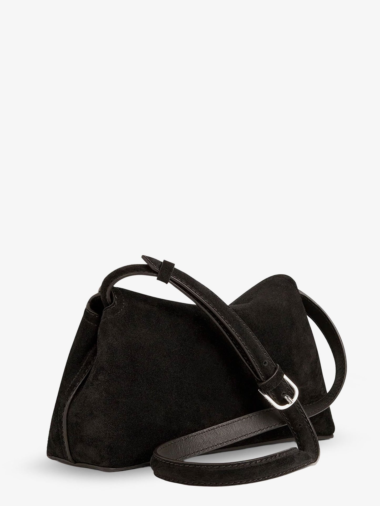T-Lock suede handbag