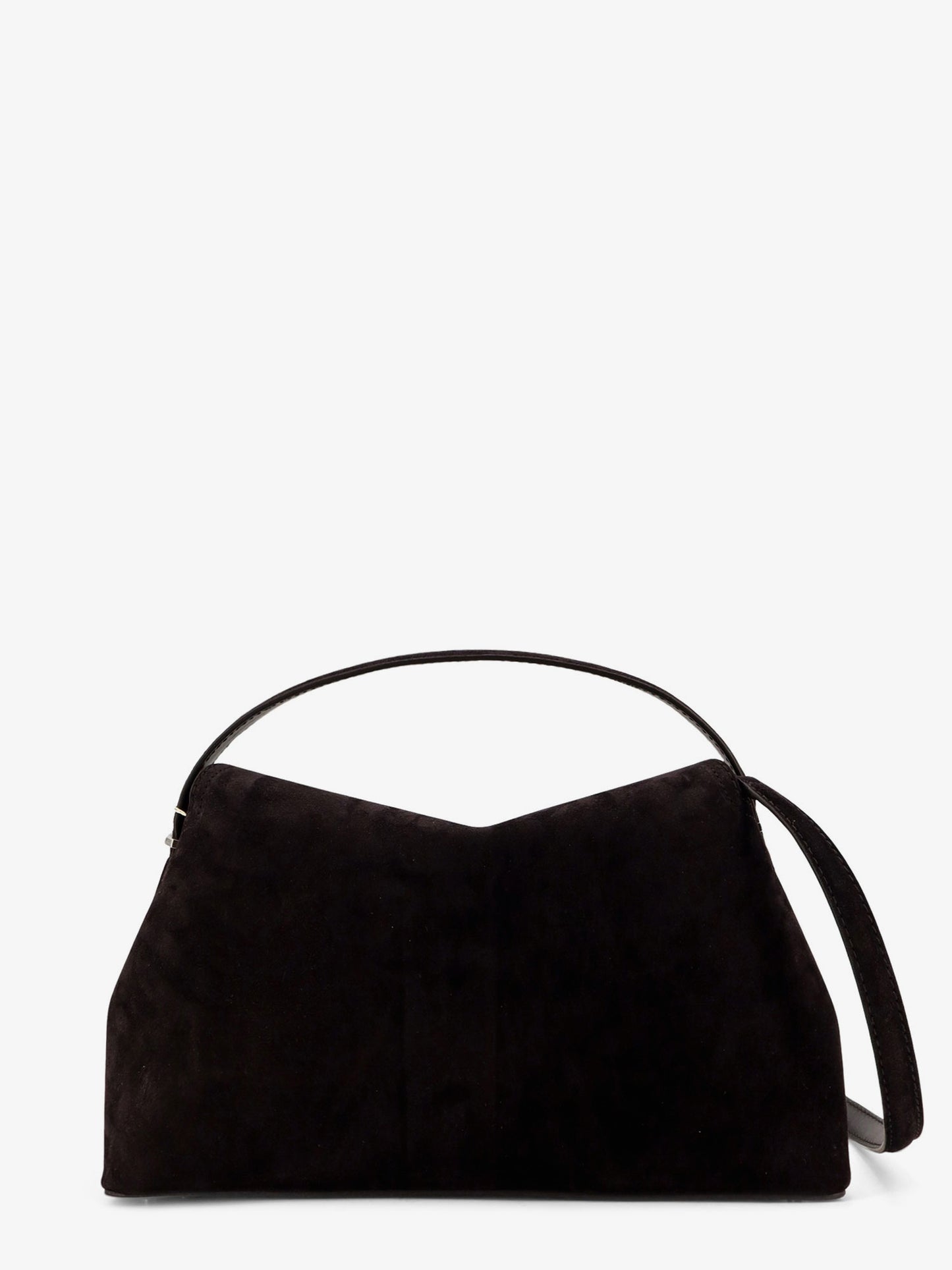 T-Lock suede handbag