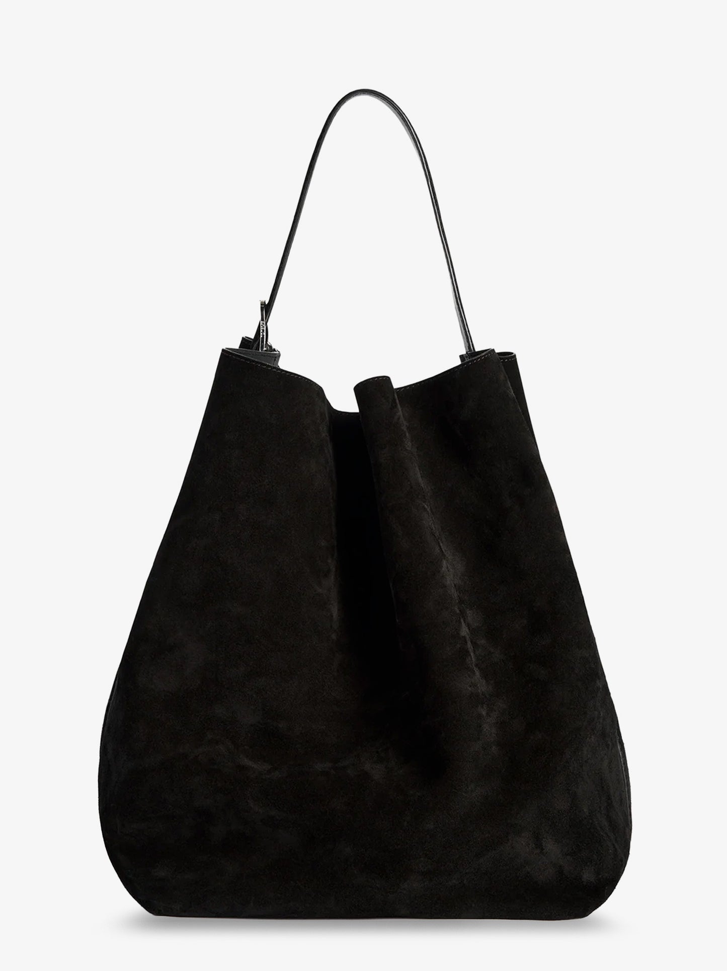 Suede Belted Tote