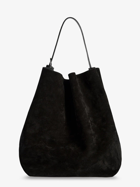 Suede Belted Tote