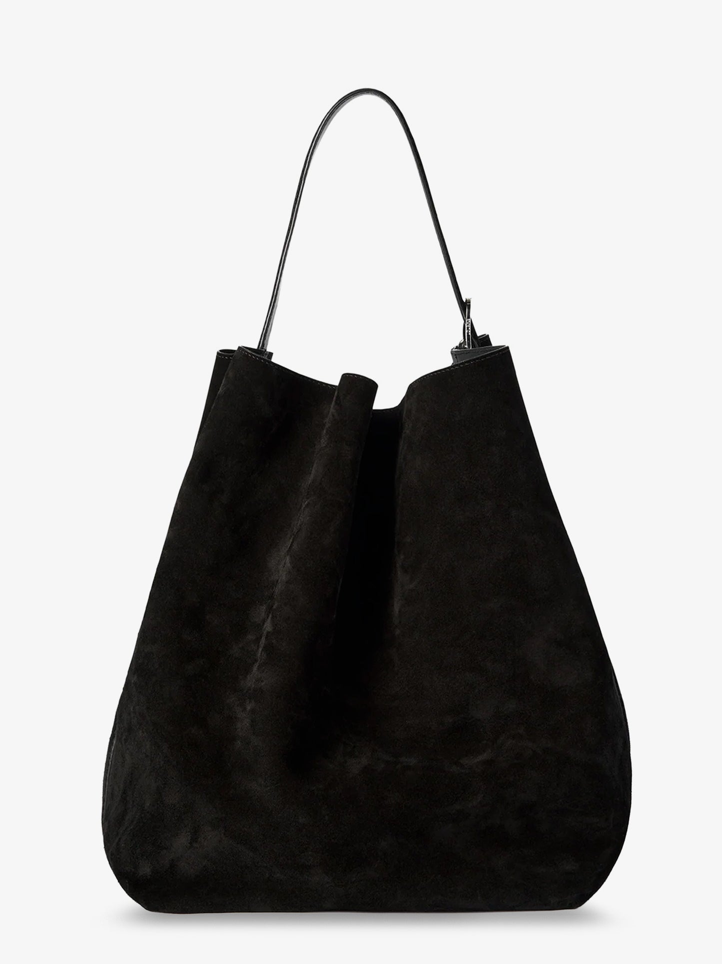 Suede Belted Tote