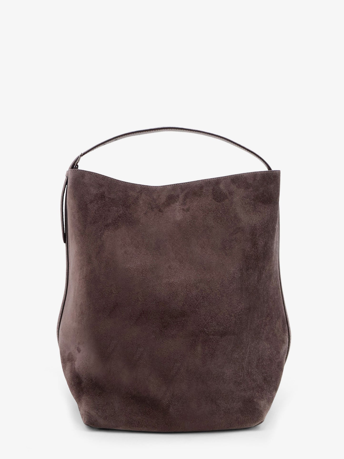 Borsa shopping Belted suede tote in suede