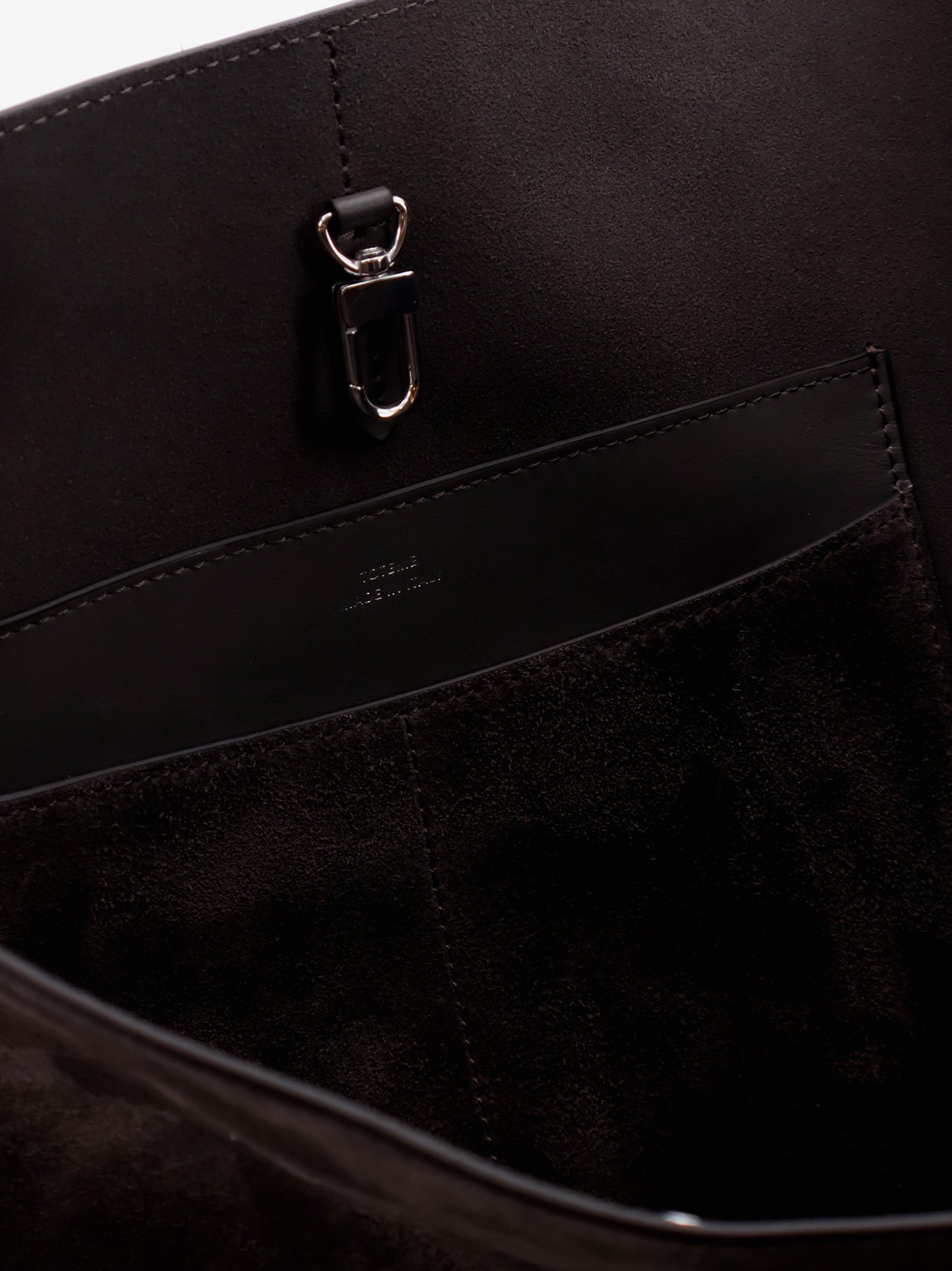 Borsa shopping Belted suede tote in suede