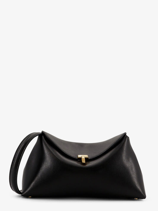T-Lock leather clutch