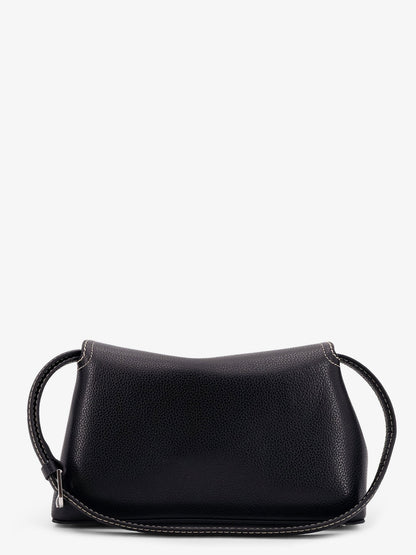 Leather T-Lock clutch with contrasting stitching thumbnail
