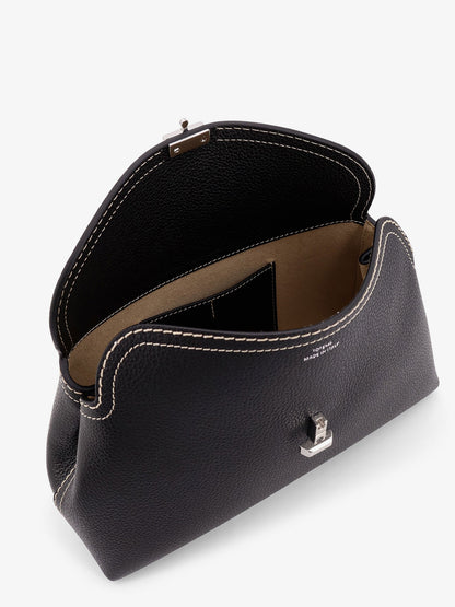 Leather T-Lock clutch with contrasting stitching thumbnail