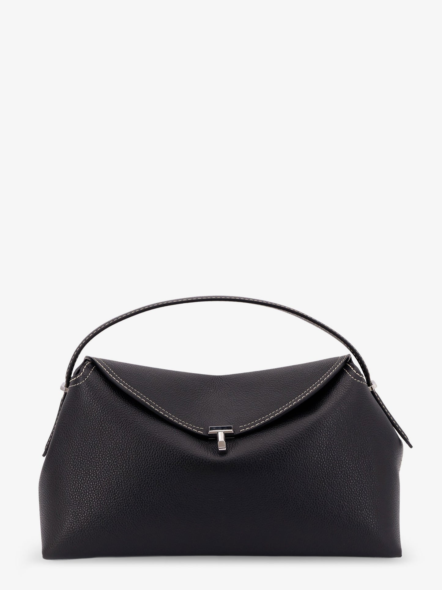 T-Lock hammered leather handbag