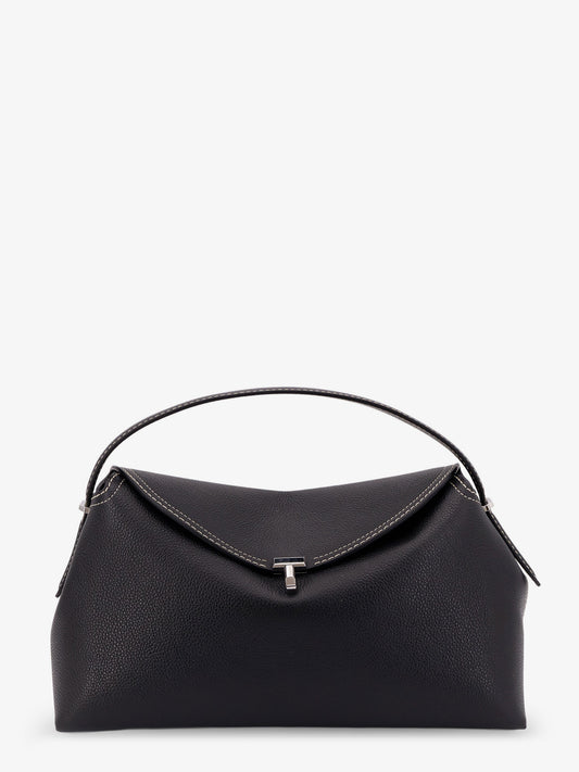 T-Lock hammered leather handbag