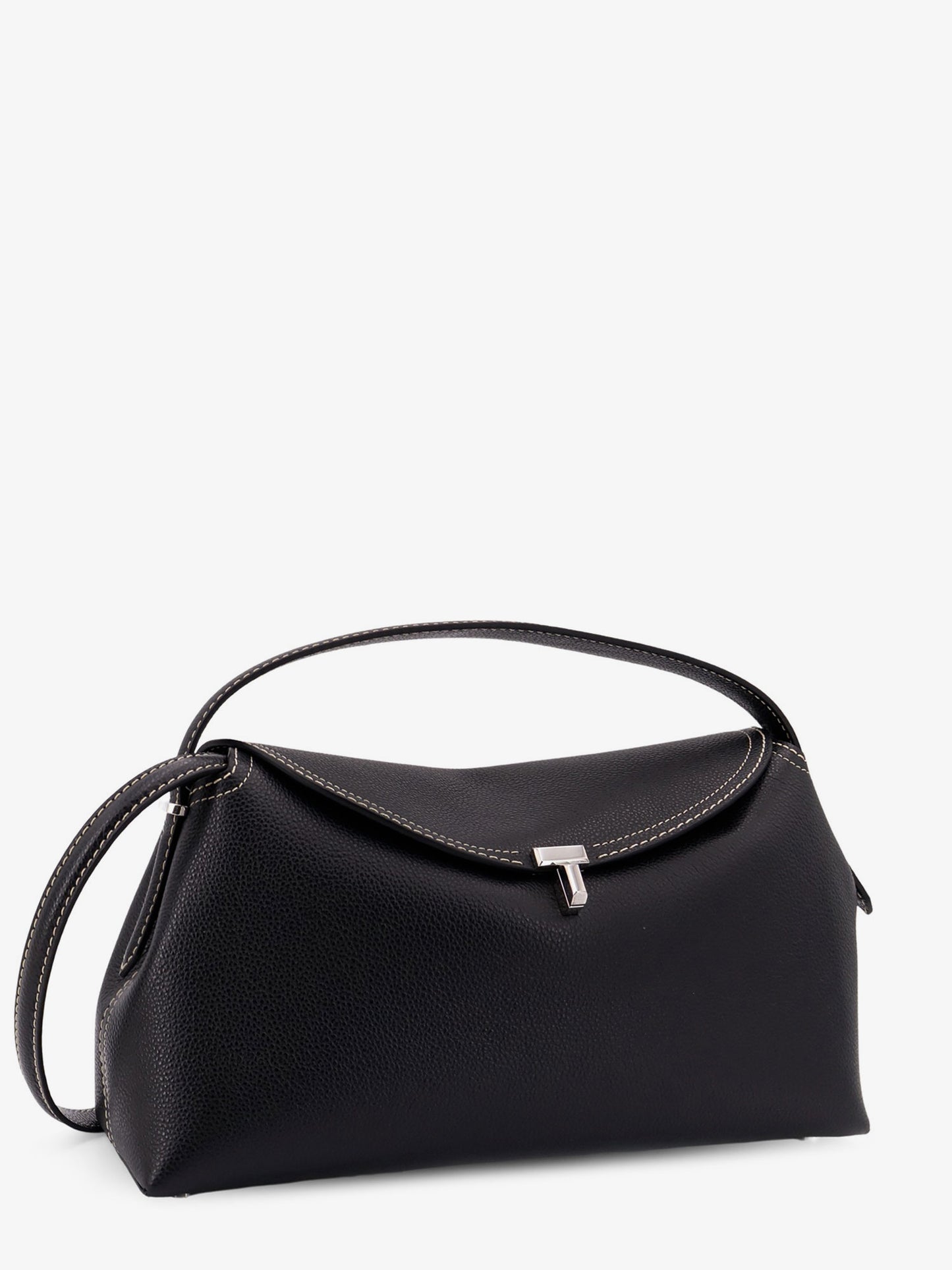T-Lock hammered leather handbag