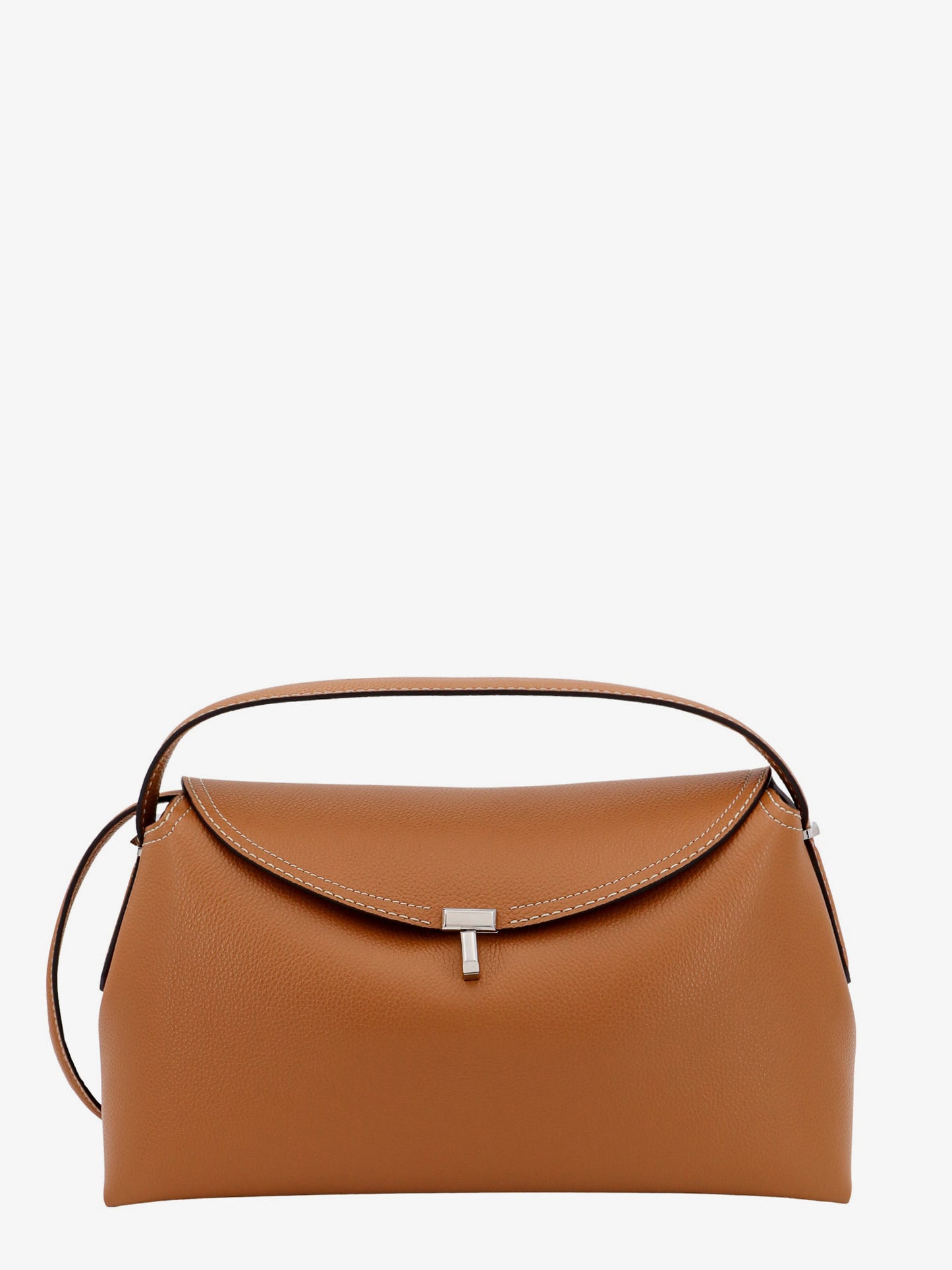T-Lock hammered leather handbag