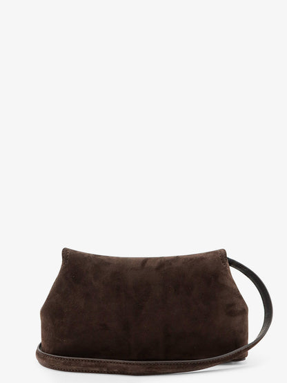 Suede T-Lock clutch thumbnail