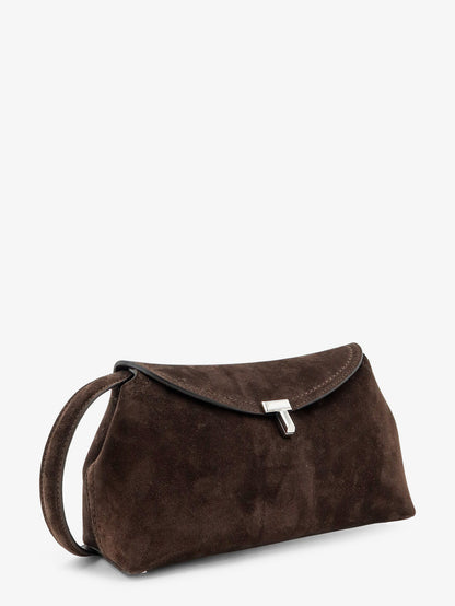 Suede T-Lock clutch thumbnail