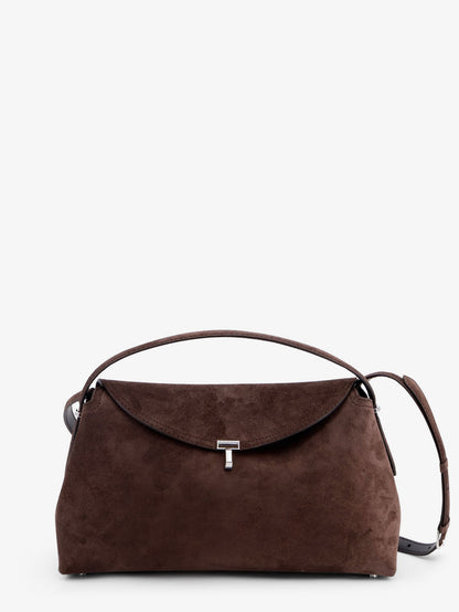 T-lock suede handbag thumbnail