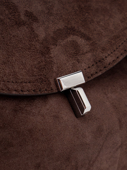T-lock suede handbag thumbnail