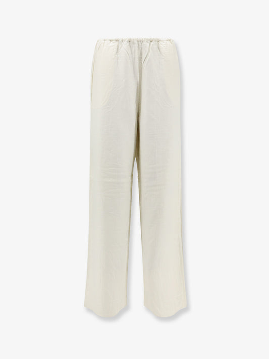 Monogram flannel trousers