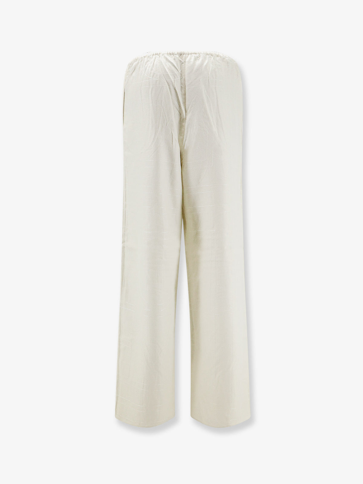 Monogram flannel trousers