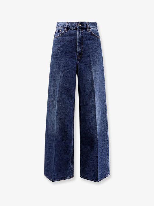 Organic cotton wide leg jeans