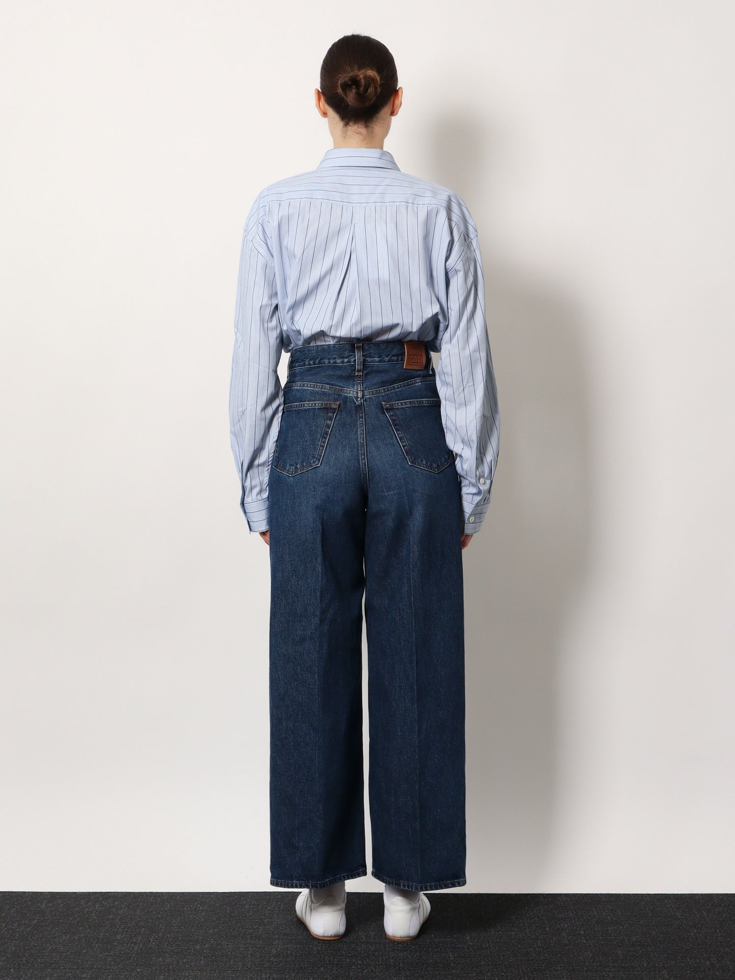 Organic cotton wide leg jeans