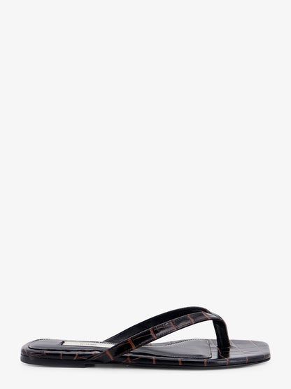 Sandali Croco-embossed in pelle thumbnail