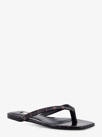 Sandali Croco-embossed in pelle thumbnail