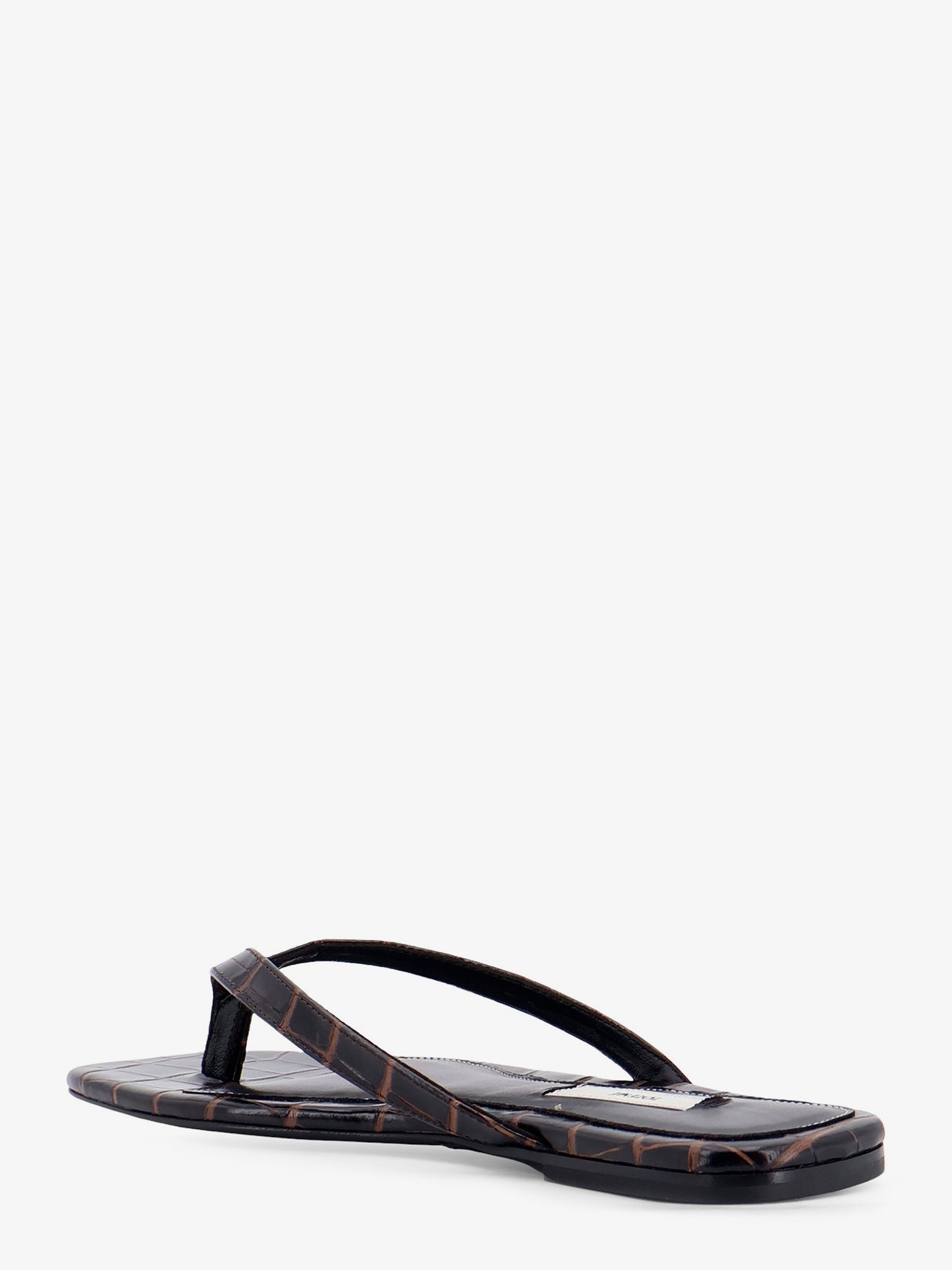 Sandali Croco-embossed in pelle
