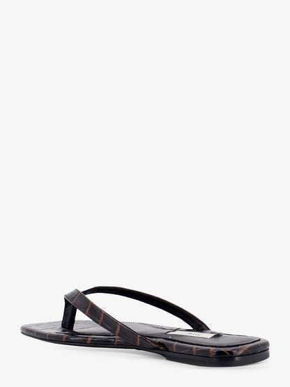 Sandali Croco-embossed in pelle thumbnail