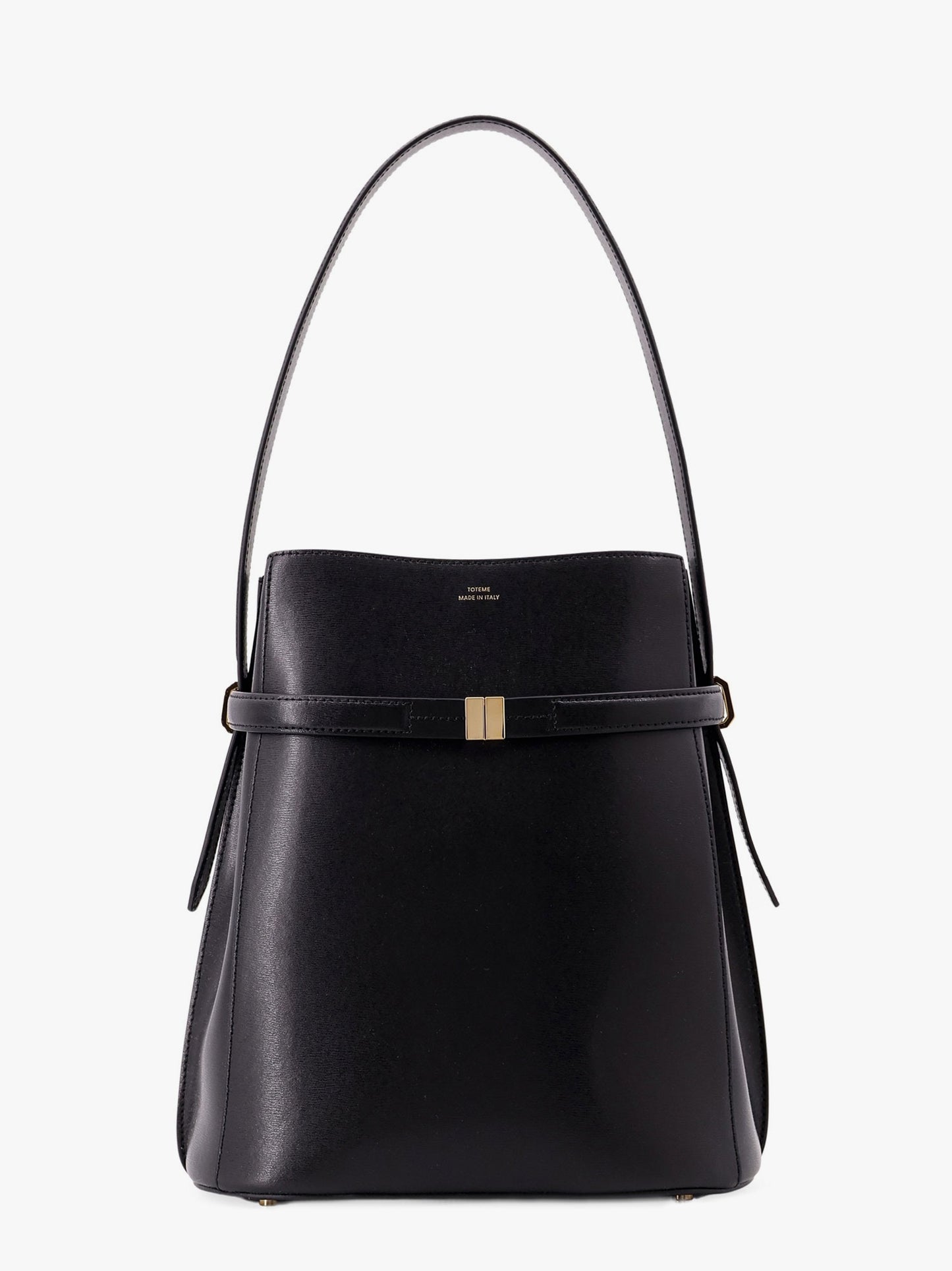 Borsa Secchiello Belted in pelle