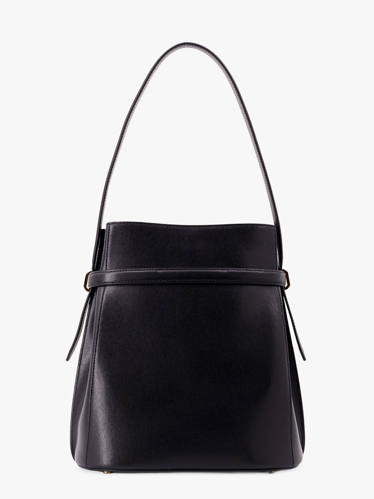 Borsa Secchiello Belted in pelle