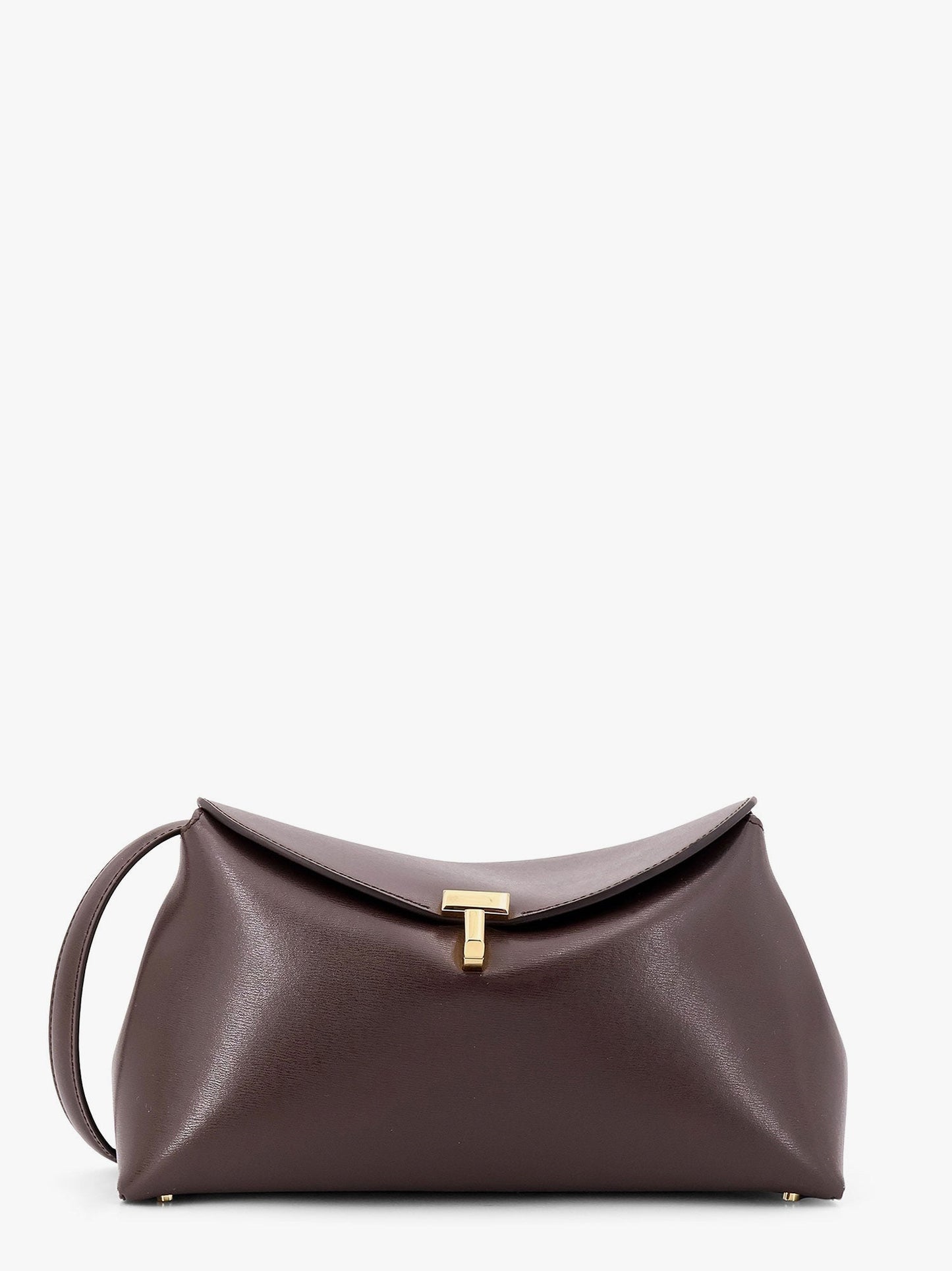 T-Lock clutch leather crossbody bag