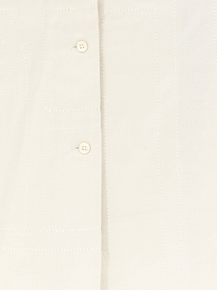 Monogram shirt with all-over logo print