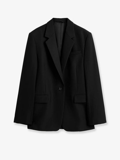 Tailored wool blend blazer thumbnail