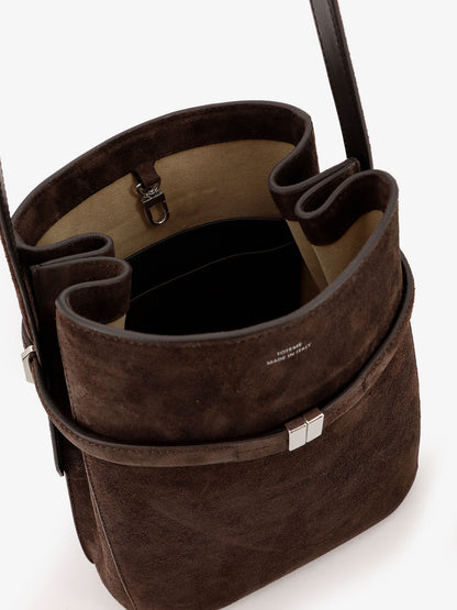 Suede Belted Bucket Bag thumbnail