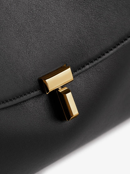 T-Lock Leather Shoulder Bag thumbnail