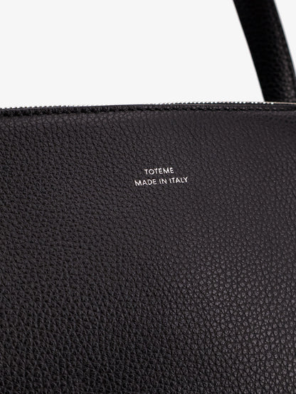 Leather handbag with engraved logo on the front thumbnail