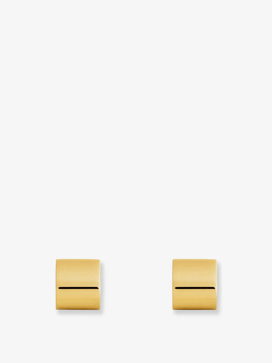 Brass Huggie Earrings