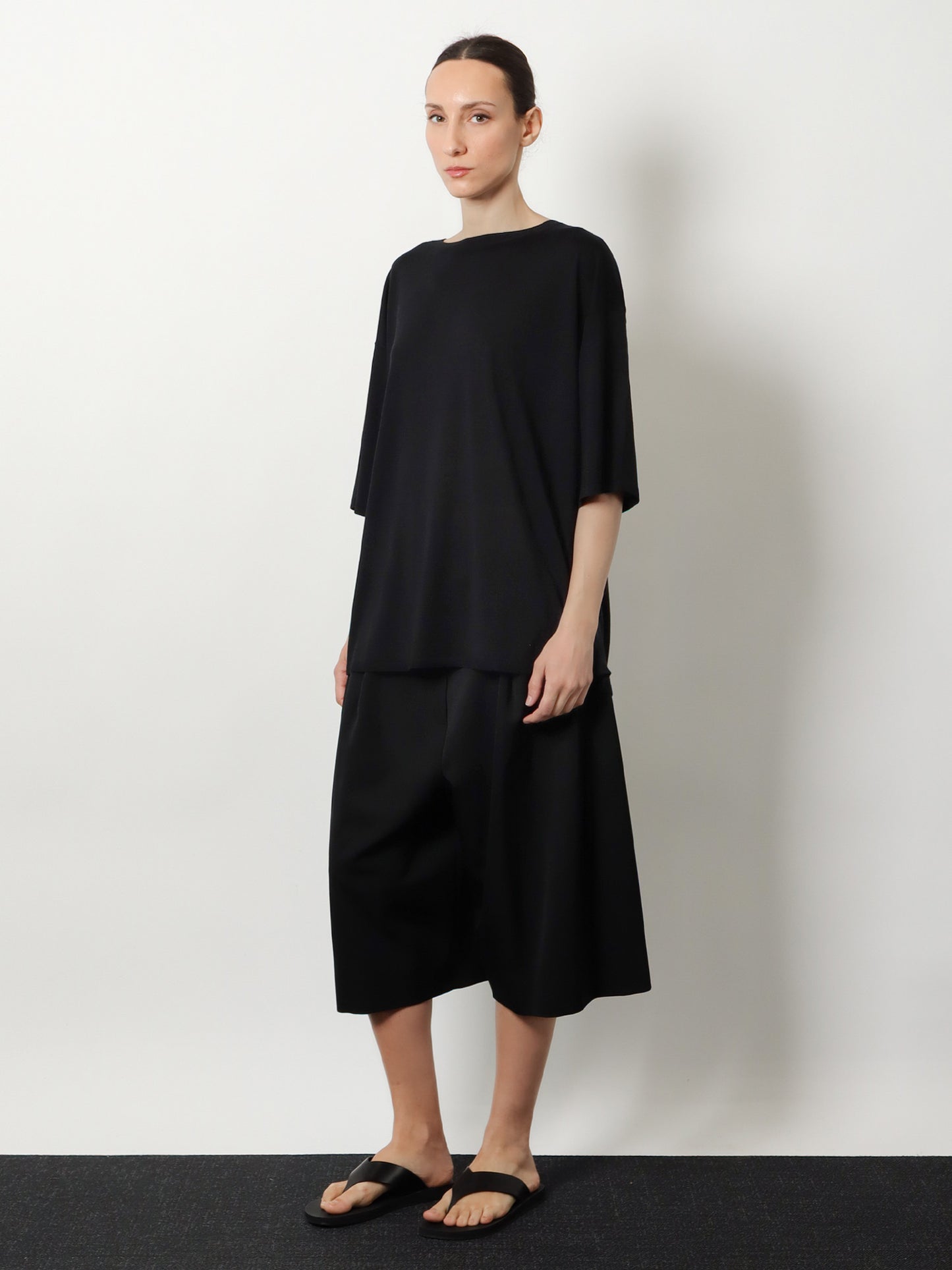 Longline wool blend sweater